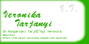 veronika tarjanyi business card